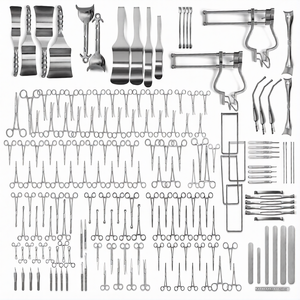 Ensemble d'instruments chirurgicaux manuels de 145 pièces en acier inoxydable réutilisable, kit de chirurgie générale, rétracteurs, pinces, instruments chirurgicaux GS-DF-0010 - Product Image 2