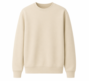 เสื้อสเวตเชิ้ตคอกลมผู้ชาย ทรงปกติ สีพื้น ผ้าฝ้ายถัก สวมใส่สบาย สไตล์ฤดูใบไม้ร่วง - Product Image 3