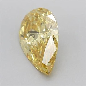 Diamante amarillo sintético de laboratorio con corte pera de 1.00 CT a 5.00 CT, certificado, VVS VS, para anillo de compromiso - Product Image 3