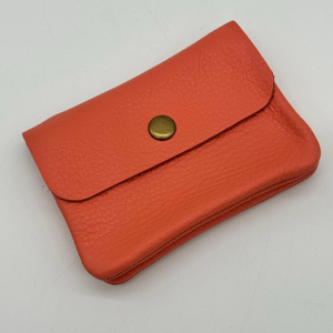 Minimalist Leather Coin Holder Purse <b>Mini</b> Compact Button Closure Unisex Change <b>Pouch</b> leather coin <b>pouch</b> <b>Mini</b> change <b>pouch</b> - Product Image 3