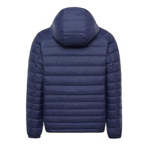 เสื้อแจ็คเก็ตปักเป้าน้ําหนักเบาของผู้ชายมีฮู้ดซิปเต็มกันน้ําผ้าคลุมเสื้อหนาวเรียงราย - Product Image 4