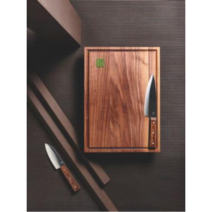 Planche à découper en bois d'acacia robuste de qualité supérieure avec rainure profonde pour les jus, grande planche à découper rectangulaire en bois pour la cuisine - Product Image 1