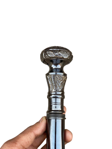 Handcrafted Luxury Wooden <b>Walking</b> Cane with Carved Handle Premium Black Mobility <b>Walking</b> <b>Stick</b> for Seniors peopleElegant Support - Product Image 1