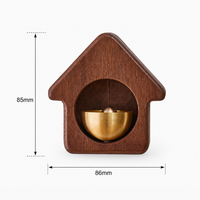 Sonnette magnétique artisanale en bois pour maison, rappel d'entrée, clochette décorative pour la maison et cadeau de pendaison de crémaillère