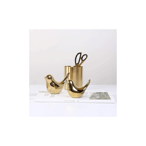 Statuette di Uccelli Dorati in Stile Moderno, Decorazioni Creative e Originali per Soggiorno, Camera da Letto, Ufficio o Scrivania - Product Image 2