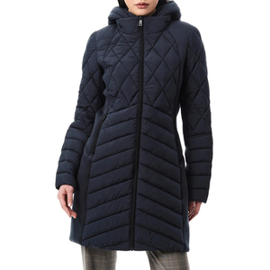 <b>Ladies</b> <b>Winter</b> Puffer Jacket Slim Long Warm Hooded Cotton-<b>Padded</b> Women's <b>Coats</b> Woven Printed Windproof Zipper Decorated - Product Image 4