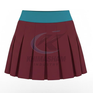 Uniforme de Porristas de Poliéster para Mujer, Transpirable, de Secado Rápido, Ligero, de Color Sólido, de Alta Calidad - Product Image 6