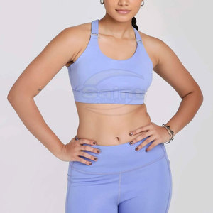 Conjunto Deportivo de 2 Piezas para Mujer, Top Deportivo con Espalda Cruzada y Leggings, Poliéster/Nailon sin Costuras, Transpirable y Ecológico, para Yoga y Fitness - Product Image 6