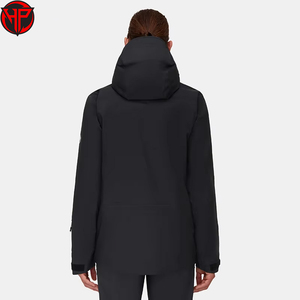 Chaqueta de Senderismo Hexaplus Industries Negra, Impermeable, Antibacteriana, para Invierno, con Cremallera, Capucha y Forro Desmontable, Logotipo Frontal, Unisex - Product Image 6