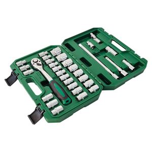 Jeu de douilles métriques 32 pièces avec cliquet, rallonges et joint universel pour réparation automobile - Product Image 4