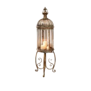 Antique Grey Metal Hanging Candle <b>Lantern</b> With Glass Iron Casing For Indoor & Outdoor Garden Home Decor Wholesale Suppliers - Product Image 6