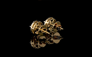 Cadeau idéal pour les boucles d'oreilles clous en diamant rond brillant pour femmes, bijoux raffinés pour un usage quotidien - Product Image 3