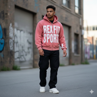 Dernier style, prix attractif : Sweat à capuche gris personnalisé avec logo, veste zippée imprimée, effet délavé vintage, en polaire pour homme, style streetwear