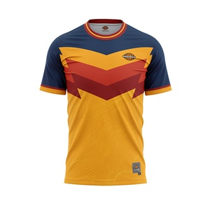 Maillots de sport personnalisés pour hommes, tissu respirant et anti-transpiration, séchage rapide, manches courtes, col rond, logo et motif personnalisables - Product Image 1