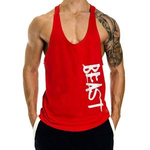 Wholesale custom printed <b>men's</b> cotton seamless fitness bodybuilding undershirt gym training <b>string</b> singlet <b>vest</b> - Product Image 1