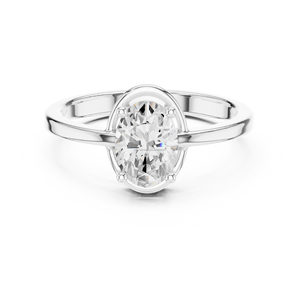 Joyas de prueba de vino Anillo de compromiso de 10K con diamante de moissanita brillante redondo - Product Image 6