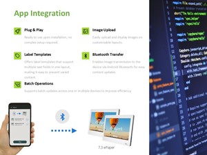 תצוגת נייר אלקטרוני EZAD בגודל 5 אינץ' עם טכנולוגיית דיו אלקטרוני, ממשק EDP 30 פינים, התקנה בשקע, מודולי נייר אלקטרוני - Product Image 5