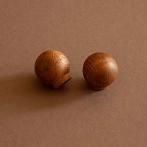 Perillas de Madera para Armarios, Estilo Rústico Marrón, Perillas Redondas para Puertas de Cocina y Cajones, de Blossom Craft India - Product Image 3