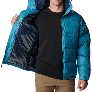 Men's Puffer Waterproof Jacket <b>Quilted</b> Designer <b>Winter</b> Bubble Padded Coat Down Outdoor Custom Puffer Men's Jackets - Product Image 4