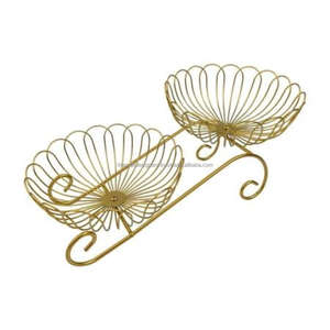 Pièce maîtresse affichage panier de fruits et bol à deux niveaux grand plus tendance en gros dernier panier pour la décoration de fêtes d'anniversaire - Product Image 6