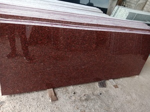 Dalle de granit rouge poli brillant, panneau de pierre naturelle pour sol, mur, plan de travail, usage intérieur/extérieur pour villas et hôtels - Product Image 5