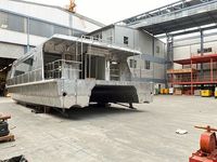 Yacht de croisière en aluminium personnalisé UBI 18100A, 18 m, 100 passagers, moteur in-bord 350 CV, 30-35 nœuds, pour excursions fluviales et divertissements