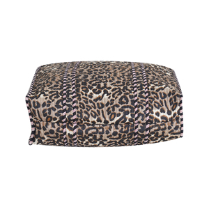 Sac fourre-tout en coton matelassé fait main, imprimé léopard marron, réversible, pour femme, idéal pour le shopping ou la plage - Product Image 2