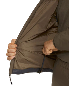 Windproof Hooded Men's Warm Windbreaker Jacket with Zipper Front Logo Standard Thickness Winter - Product Image 2