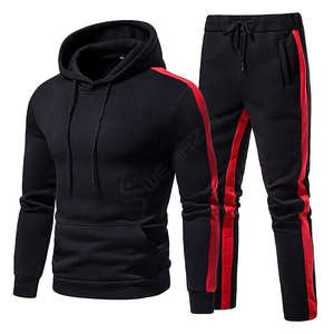 Sudadera con Capucha y Pantalones Cargo 2 en 1 de Alta Calidad ARTIZ INTERNATIONAL para Hombre, Estilo Urbano, Estampado Sólido, Felpa Gruesa, 100% Algodón, para Invierno - Product Image 3