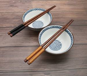 Ensemble de baguettes jetables écologiques en bambou |   Couverts de mariage en bois naturel pour sushis, nouilles et cuisine asiatique UO - Product Image 1