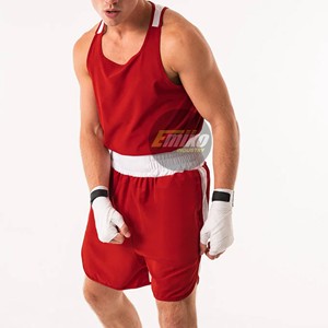 Conjunto de Uniforme de Boxeo para Entrenamiento de Lucha, Práctica de Artes Marciales, Sesiones de Gimnasio, Top sin Mangas y Pantalones Cortos a Juego, Ropa Deportiva - Product Image 3
