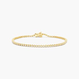 Petite Tennis Bracelet With 1 CTW Diamonds In 14K <b>Rose</b> <b>Gold</b> - Product Image 4