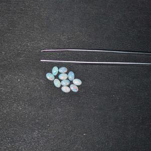 3x5mm Haute Qualité Opale Naturelle Australienne Ovale Pierres Gemmes Bleues Opales de Feu Cabochons Vrac Grossiste Lot Pour Bijoux Personnalisés - Product Image 3