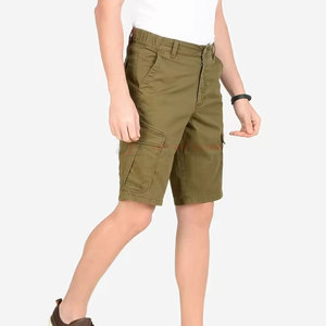OEM Service Low MOQ Mens 100% Cotton Cargo Shorts Stylish Casual with Multiple Pockets Breathable Eco-Friendly Wholesale - Product Image 4