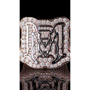 3D Custom Letter <b>Ring</b> Iced Out 925 Sterling Silver Hip Hop Bling <b>Ring</b> VVS Moissanite Championship <b>Ring</b> <b>Mens</b> Jewelry - Product Image 1