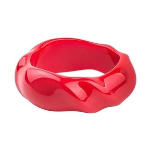 Fashion Trend Irregular Acrylic Resin Open <b>Bangle</b> <b>Bracelet</b> for Women for Resin <b>bangles</b> best colors with available - Product Image 1