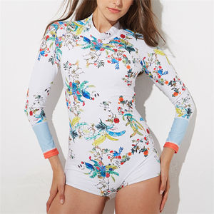 Nouveau design 2026 – Maillot de surf à manches longues, séchage rapide, anti-UV, vert, pour femme - Product Image 3