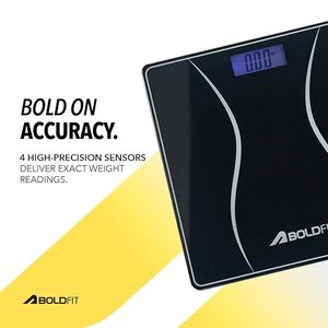 Pèse-personne numérique pour la maison, pèse-personne pour le corps humain, écran LCD, capacité de pesée maximale 180 kg, portable, verre trempé - Product Image 3