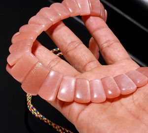 Natural Peach Moonstone Beaded <b>Necklace</b> For Women Handmade Gemstone Choker <b>Statement</b> Jewelry Natural Stone <b>Necklace</b> 14 Inch - Product Image 5