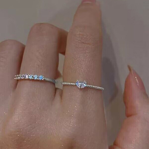 New Arrival Fashion 925 Sterling <b>Silver</b> <b>Ring</b> Advanced Temperament Zircon Fine Jewelry Wedding Diamond <b>Ring</b> for Women - Product Image 4