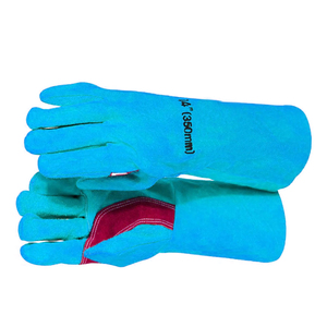 Multipurpose Low MOQ Hand Safety Working <b>Gloves</b> <b>For</b> Welder Workers High Quality Double Layer Cowhide Leather Welding Work <b>Gloves</b> - Product Image 2