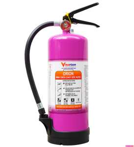 Extincteur à eau au lithium ORION de 3 litres, exclusivement conçu pour les incendies de véhicules électriques, incendies A-B-C, haute qualité - Product Image 1