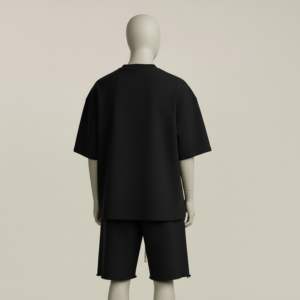 Nouvel ensemble d'été pour homme : T-shirt à manches courtes et short cargo, style décontracté et sportif, tricoté et respirant - Product Image 4