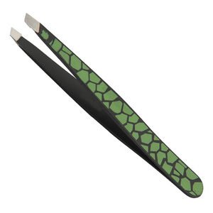 Pinzas de Cejas de Acero Inoxidable de Alta Calidad con Punta Inclinada, con Logotipo Personalizado, Antiestáticas y Ecológicas para la Depilación de Cejas - Product Image 2