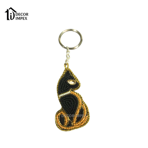 Colección al por mayor de estilo bohemio indio: Llaveros artesanales con abalorios de aleación para decoración de bolsos - Guru Kirpa Export House - Product Image 3