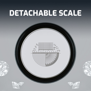 Scale Loupe Jewelry Tool <b>Rechargeable</b> Magnifier 15x Magnification with Detachable Reticle Scale 25mm Field of View Coins Watches - Product Image 6
