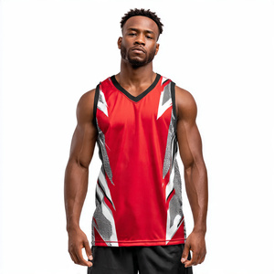 High Quality Football Sublimation Vest Singlet Men V-Neck Printed Sportswear Tank Tops Football Training Sublimated Singlet Tops - Product Image 2