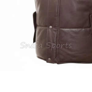 เสื้อกั๊กหนังแกะผู้ชายแฟชั่นใหม่สำหรับฤดูหนาว เสื้อหนังแท้ อุ่นสบาย ไซส์ใหญ่ รับสั่งทำ OEM - Product Image 4