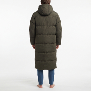 Best Quality Men's Thick Quilted <b>Long</b> <b>Puffer</b> <b>Jacket</b> <b>Hooded</b> Warm Winter Coat Insulated Casual Outdoor Outerwear - Product Image 6