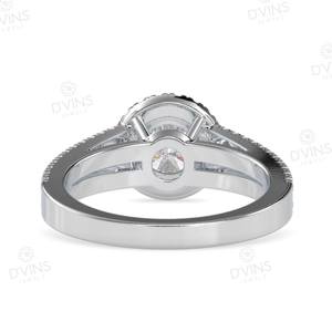 Anillo de Diamante Cultivado en Laboratorio con Corte Brillante Redondo, Oro Sólido de 14k, VVS2, D'VINS JEWELS, Regalo de Boda Clásico, Certificado IGI, para Mujer - Product Image 3